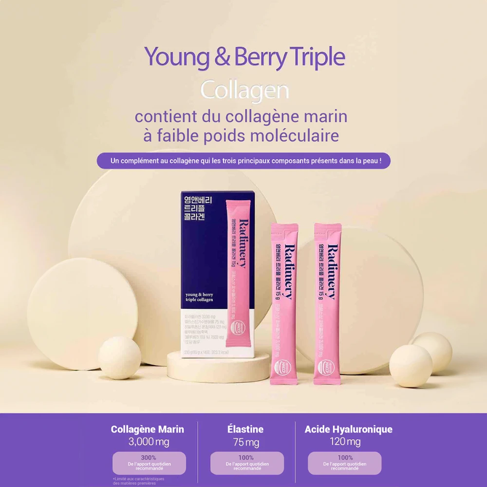 Complément alimentaire au collagène - triple action jeunesse Young & Berry