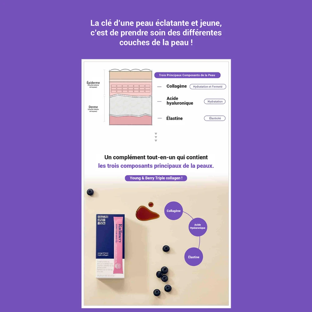 Complément alimentaire au collagène - triple action jeunesse Young & Berry