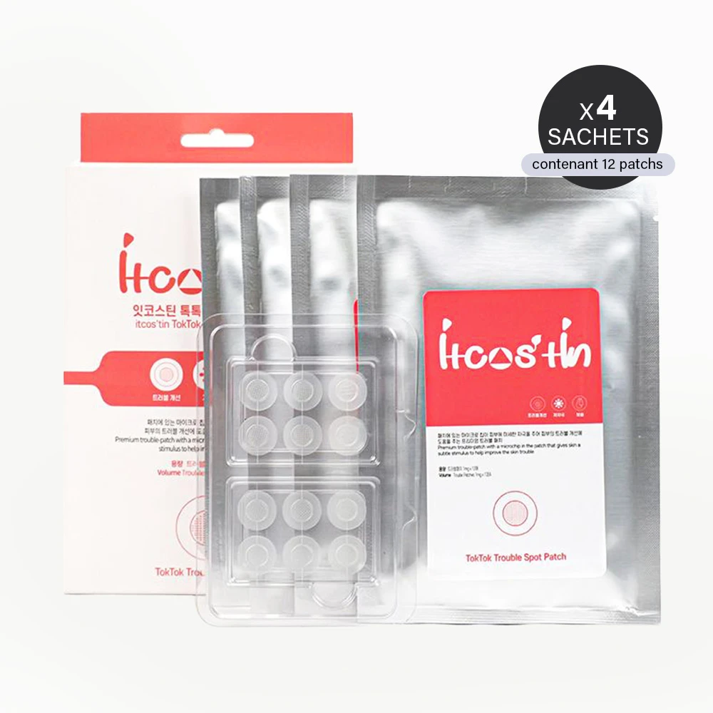 Patchs anti-boutons transparents (pack de 4) - Toktok Trouble Spot Patch