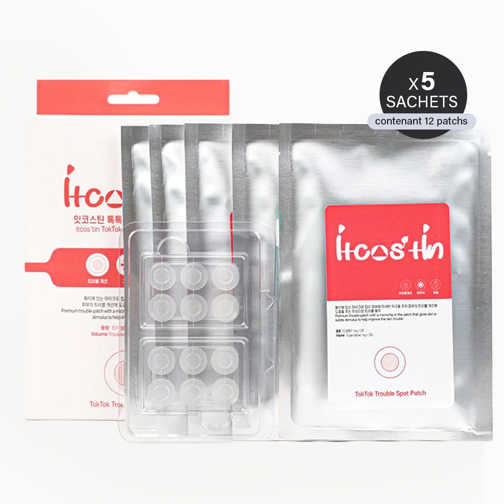 Patchs anti-boutons transparents (pack de 5) - Toktok Trouble Spot Patch