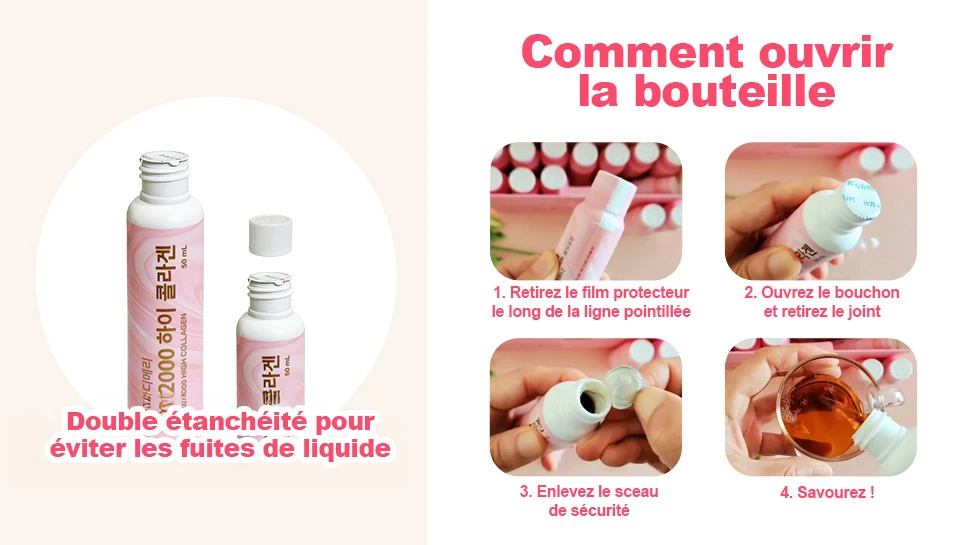12000 High Collagen - 14 Bouteilles de Complément Alimentaire au Collagène Ultra-concentré